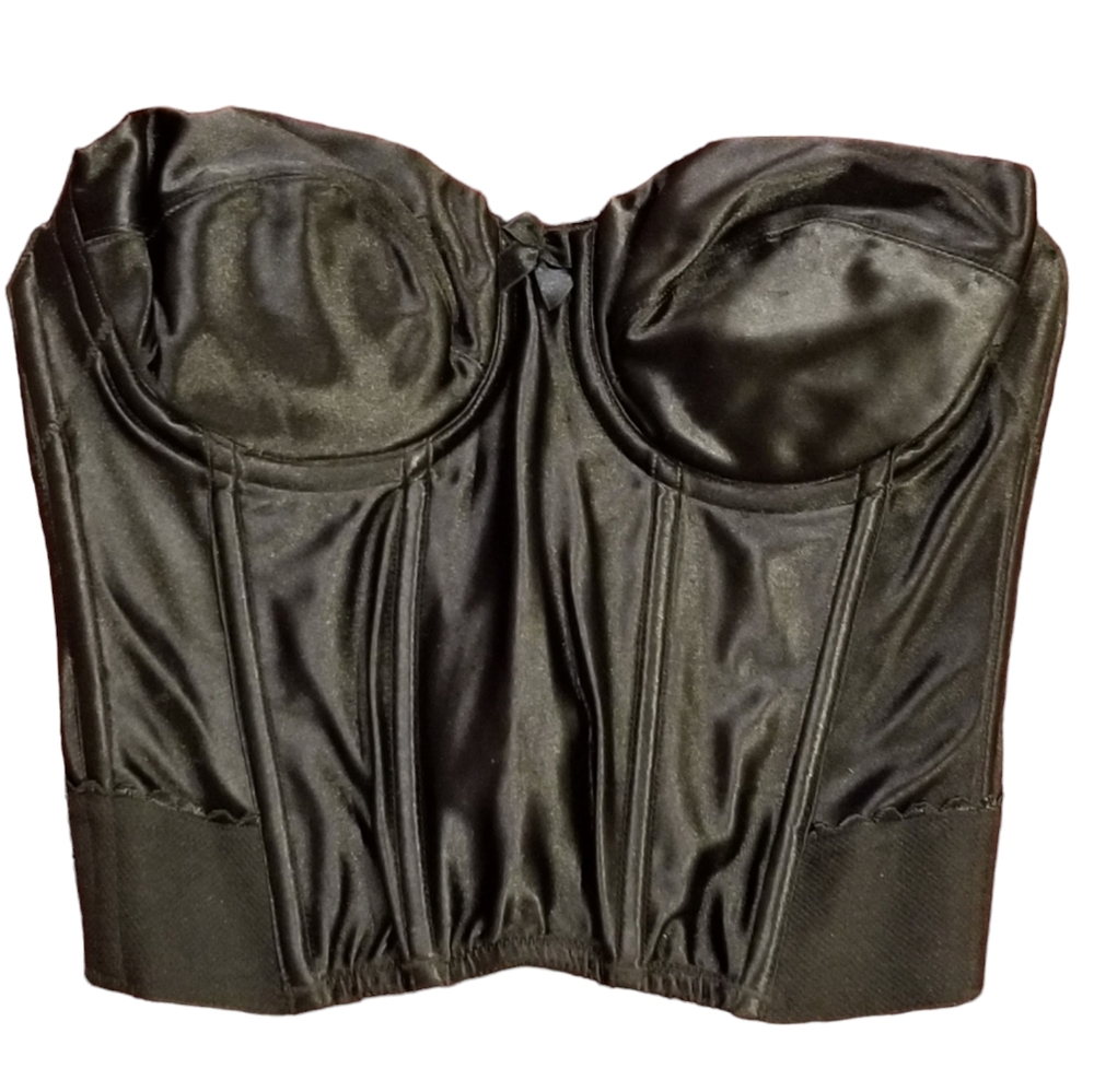 Vintage 90s Victoria's Secret Black Bustier Corset